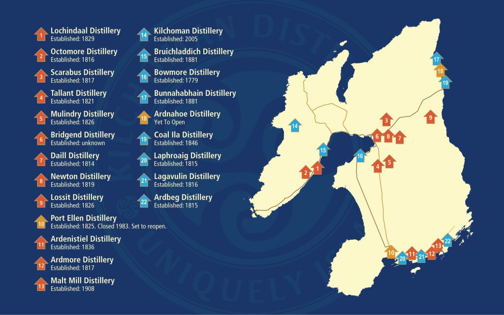 Islay Distillery Map 002 1024x641 
